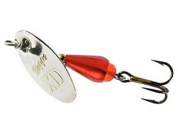 Блесна вращ. MEPPS XD Platium №0 цв.silver/red(Франция)