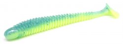 Виброхвост CRAZY FISH Vibro Worm 5'' 12см цв.40d кальмар 4шт.(Гонконг)