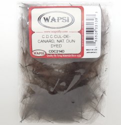 Перья CDC WAPSI Cul-De-Canard цв.natural dun dyed(США)