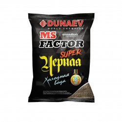 Прикормка DUNAEV MS Factor Черная Холодная вода 1кг(Россия)