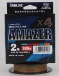 Шнур SUNLINE Salti Mate Amazer PE 4 300м р-р 1,7, 0,223мм(Япония)