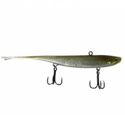 Зимний слаг JIG IT Whale Tail 130мм 31гр. цв.F12 Smoky shiner(Китай)