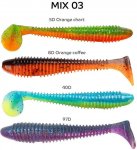 Виброхвост CF Vibro Fat 4,7'' 12см цв.M03 MIX кальмар 4шт.(Китай)