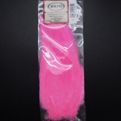 Перья из седла петуха WAPSI Strung Rooster Saddles Long цв.fl.pink/white(США)