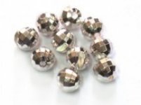 Головки вольфрам гран. с вырезом FLY-FISHING 3,5мм цв.серебро 10шт.(Россия)