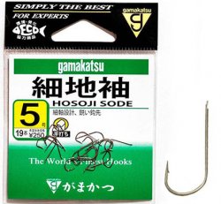 Крючки GAMAKATSU Hosoji Sode BRN №4 19шт.(Япония)