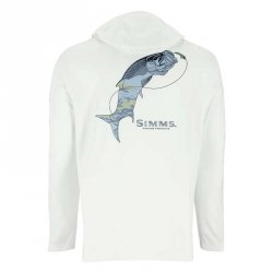 Термофутболка SIMMS Tech Hoody Artist Series LS цв.white tarpon р-р L(Эль-Сальвадор)