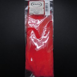 Перья из седла петуха WAPSI Strung Rooster Saddles Long цв.fl.red/white(США)