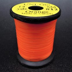 Люрекс UNI плоский Glo №12 14y цв.orange(Канада)