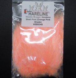 Перья марабу HARELINE Wooly Bugger цв.shell pink(США)