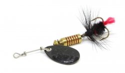 Блесна вращ. MEPPS Aglia Mouche №00 черная муха цв.черный(Франция)