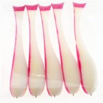 Поролоновая рыбка LEADER 6,5см не оснащ. цв.бело-красный 5шт.(Россия)