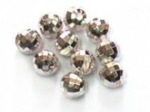 Головки вольфрам гран. с вырезом FLY-FISHING 3,5мм цв.серебро 10шт.(Россия)