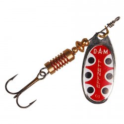 Блесна вращ. DAM Effzett Standart Spinner 3гр. цв.silver black dot 5131-401(Польша)