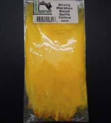 Перья марабу HARELINE Strung Blood Quills цв.yellow(США)