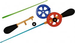 Удочка зимняя WESTMAN Скелетон РБ 55см ручка неопрен(Китай)