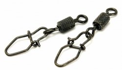 Вертлюг с застежкой HITFISH X-Patten rolling swivel with v-snap snap №7 7шт.(Япония)