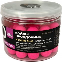 Бойлы DUNAEV Carpella насадочные Pop-Ups Тутти-Фрутти 14мм 25гр.(Россия)