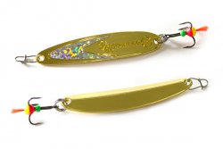 Блесна зим. ECOPRO Судачья silver flex 70мм цв.GSF(Россия)