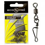 Вертлюг с застежкой ECOPRO Impressed Rolling Swivel with Italian Snap EP-303 №10 10шт.(Китай)
