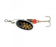 Блесна вращ. MEPPS Black Fury №00 желтые точки цв.серебро(Франция)