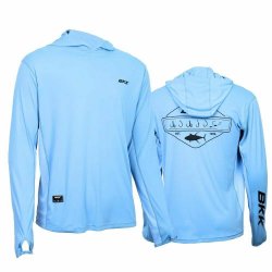 Футболка BKK Long Sleeve Performance Shirt Legacy цв.Light Blue р-р M(Китай)