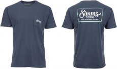 SIMMS Two Tone Pocket Tee цв.navy heather р-р M(Эль-Сальвадор)