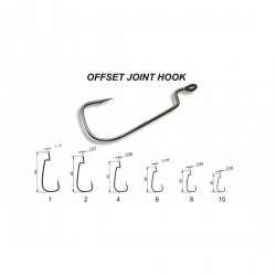 Крючки офсетные CF Offset Joint №8/0 3шт.(Корея)