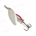 Блесна вращ. MEPPS Aglia Long Heavy №1 цв.серебро/серебро-красный(Франция)