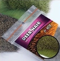 Мех оленя HENDS Deer Hair 5x5см цв.olive SZ-03(Чехия)