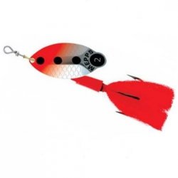 Блесна вращ. MEPPS Lusox Fluo №3 цв.серебро/красный(Франция)