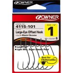 Крючки офсетные OWNER 4115 №1 6шт.(Япония)