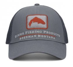 Кепка SIMMS Single Haul Small Fit Trucker цв.gunmetal trout(США)