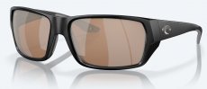 Очки поляризац.COSTA DEL MAR Tailfin matte black/copper silver mirror 580 стекло(США)