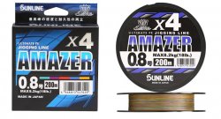 Шнур SUNLINE Salti Mate Amazer PE 4 200м р-р 1,7, 0,223мм(Япония)
