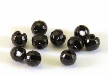 Головки вольфрам гран. с вырезом FLY-FISHING 5,0мм цв.черный 10шт.(Россия)