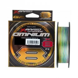 Шнур YGK X-Braid Upgrade X8 Omnium цв.multicolor 150м р-р 2,0, 0,235мм(Япония)